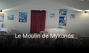 Le Moulin de Mykonos réservation de table