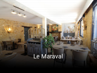 Le Maraval réservation de table