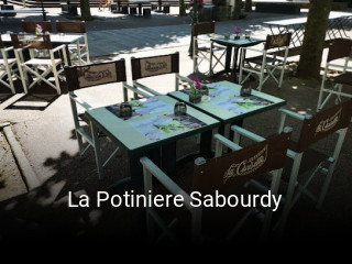 Réserver une table chez La Potiniere Sabourdy maintenant