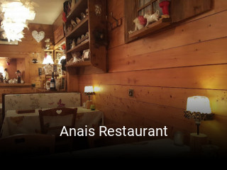 Réserver une table chez Anais Restaurant maintenant