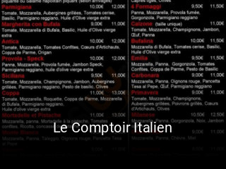 Le Comptoir Italien réservation de table