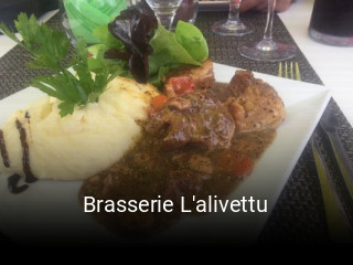 Brasserie L'alivettu réservation