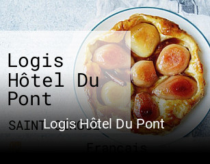Réserver une table chez Logis Hôtel Du Pont maintenant