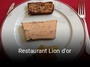 Restaurant Lion d'or réservation