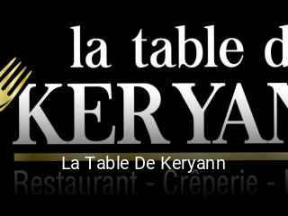 La Table De Keryann réservation