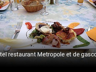 hotel restaurant Metropole et de gascogne réservation de table