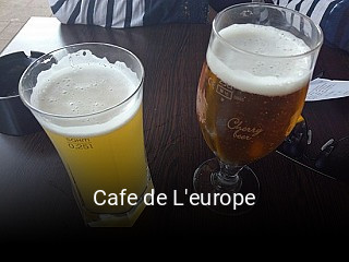 Cafe de L'europe réservation de table