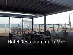 Hotel Restaurant de la Mer réservation de table