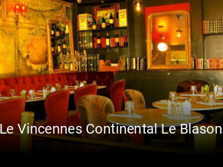 Le Vincennes Continental Le Blason réservation
