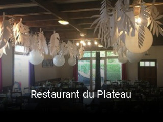 Restaurant du Plateau réservation
