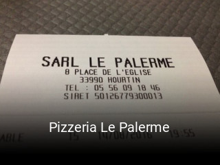 Pizzeria Le Palerme réservation de table