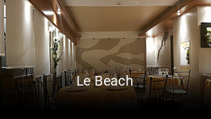 Le Beach réservation de table
