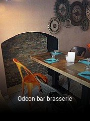 Odeon bar brasserie réservation de table