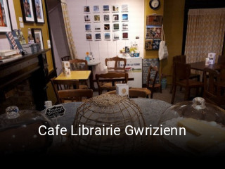 Cafe Librairie Gwrizienn réservation de table