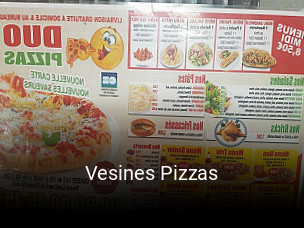 Vesines Pizzas réservation de table