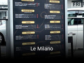 Le Milano réservation