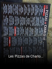 Les Pizzas de Charlotte réservation de table