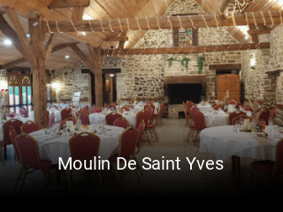 Réserver une table chez Moulin De Saint Yves maintenant