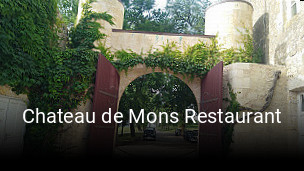 Réserver une table chez Chateau de Mons Restaurant maintenant