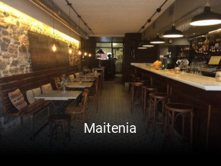 Réserver une table chez Maitenia maintenant
