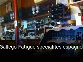 O Gallego Fatigue specialites espagnoles réservation de table
