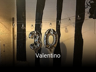 Valentino réservation de table