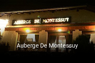 Auberge De Montessuy réservation de table