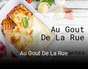 Au Gout De La Rue réservation en ligne