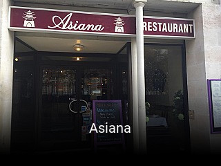 Asiana réservation de table