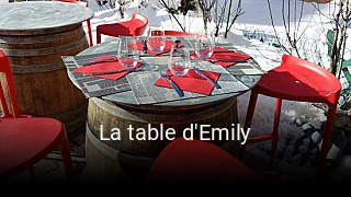 La table d'Emily réservation de table