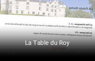 La Table du Roy réservation en ligne