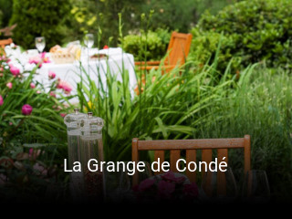 Réserver une table chez La Grange de Condé maintenant