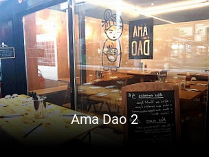 Ama Dao 2 réservation de table