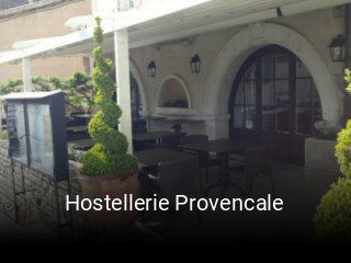 Hostellerie Provencale réservation de table