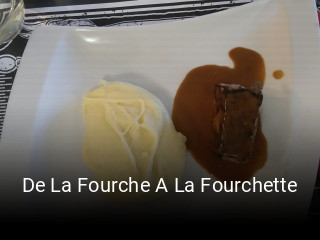 De La Fourche A La Fourchette réservation de table