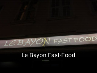 Le Bayon Fast-Food réservation en ligne