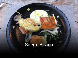 Sirene Beach réservation de table