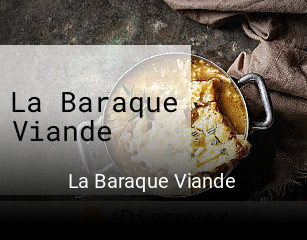Réserver une table chez La Baraque Viande maintenant