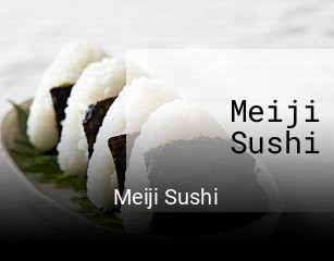 Meiji Sushi réservation en ligne