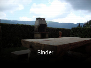 Binder réservation de table