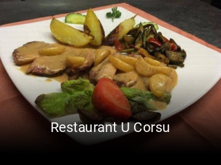 Restaurant U Corsu réservation de table