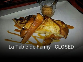 La Table de Fanny - CLOSED réservation de table