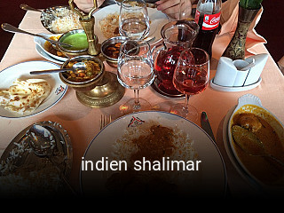indien shalimar réservation de table