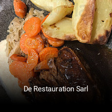 De Restauration Sarl réservation en ligne