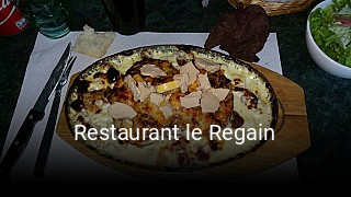 Restaurant le Regain réservation de table