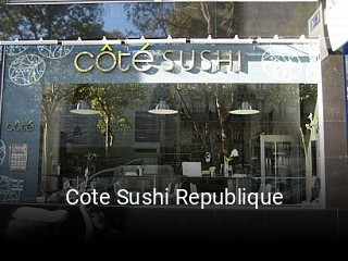 Cote Sushi Republique réservation en ligne