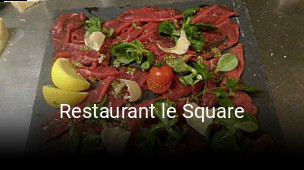 Restaurant le Square réservation de table
