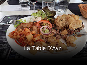 La Table D'Ayzi réservation de table