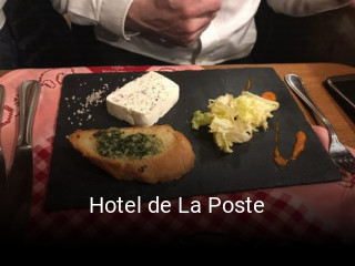 Hotel de La Poste réservation de table