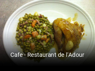 Cafe - Restaurant de l'Adour réservation de table